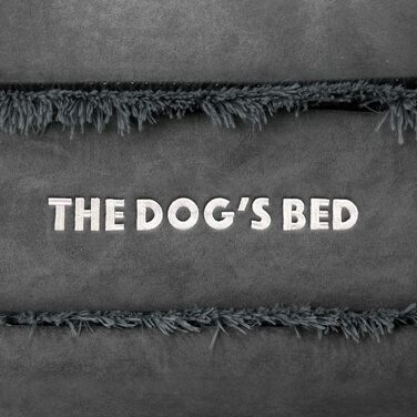 Ортопедичне ліжко для собак, велике, з штучного хутра, 101 x 64 x 10 см, вологостійке, з піною з пам'яті, сіре