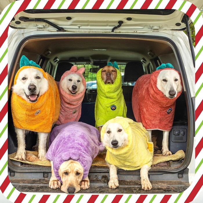 Преміум рушник для собак DERPYCHAPPY: миючий халат, рушник для сушіння, мікрофібра, Корея, для котів та цуценят, розмір M