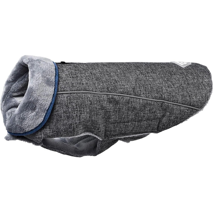 Ліжко для собак United Colors of Benetton, середнього розміру, сіре, 65 см, з поліестеру, ергономічне, для прання в машині