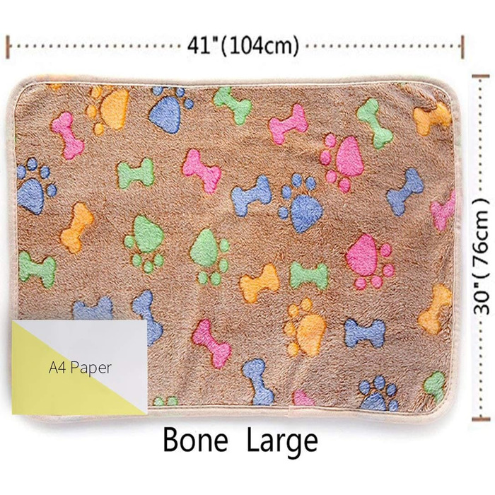 М'яка ковдра для собак та котів Luciphia: тепла флісова ковдра 104x76 см (3 шт.)