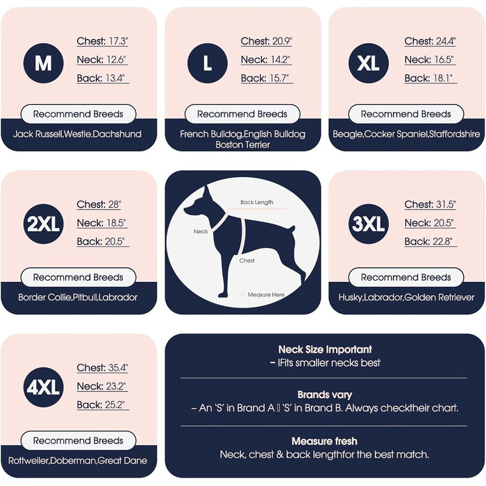 Світшот для собак IECOii, теплий зимовий пуховик з отвором для повідка та світловідбиваючими смугами, худі для собак, теплий пуловер для собак, одяг для собак, флісовий пуловер (M-4XL) 3XL, рожевий