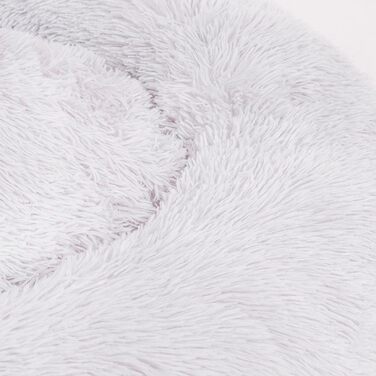 М'яке ліжко для собак Ceddie - кругленьке гніздечко для сну | діаметр 100 см, сірий світлий