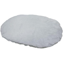 Подушка Nobby 'MILA' овальній формі, сірого кольору, 80 x 49 см