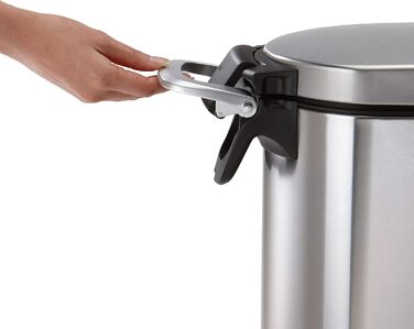 Контейнер для корму simplehuman CW1886 25 л, нержавіюча сталь, герметичний, для зберігання сухого корму для собак і котів, 12 кг, 10 років гарантії
