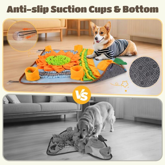 Килимок-нянчильник для собак Nobleza: інтерактивна іграшка-тренажер, 75x58 см