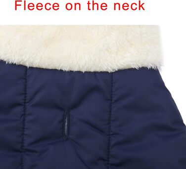 Тепла зимова куртка для собак JoyDaog, фліс, для маленьких собак, розмір XS, блакитна