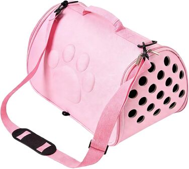 Сумка для кота | Переноска для тварин на плечі, рожева, L