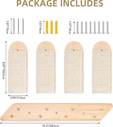 Сходи для котів DaizySight: 4-ступенева кріпиться до стіни, для лазіння, ігор та відпочинку