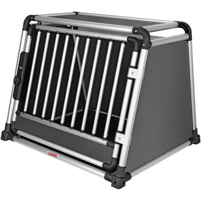 Транспортна переноска для тварин 83x73x66 см, алюміній та тканина