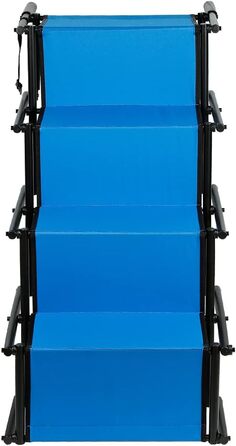 Сходинка для собак - пандус для автомобіля - регульована, складана, чорна/синя (139*45*76 см)