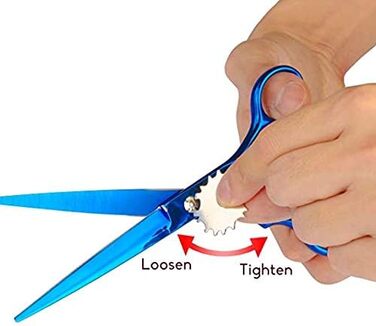 Професійні ножиці для собак 7 дюймів, набір 4 шт. (прямі, вигнуті, розріджувачі)