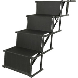 Рампа для собак - пандус для собак у машину - складаний, чорний (139x45x76 см)