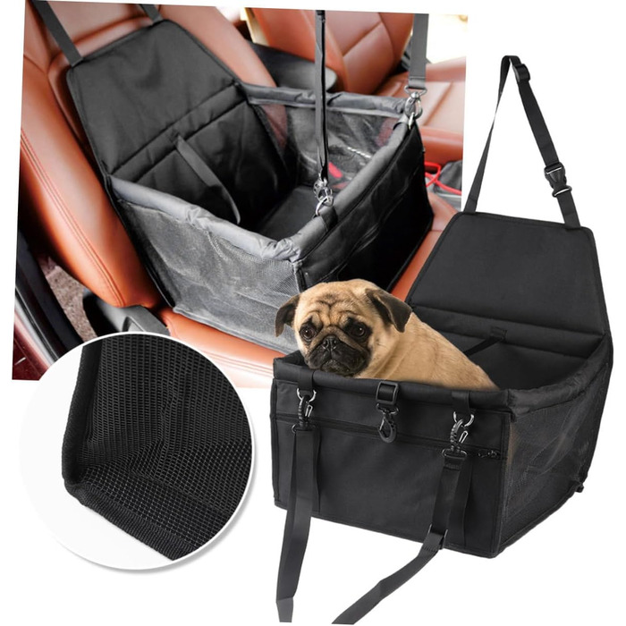 Сумка-переноска для тварин Toyvian: зручна та безпечна у подорожах. Підходить для котів, собак та цуценят. Має дихаючу сітку та регульований поводок.