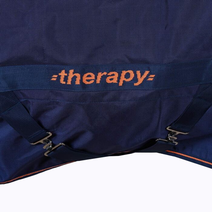 Терапевтична волога кінська попона Bucas Therapy Light, темно-синя/помаранчева
