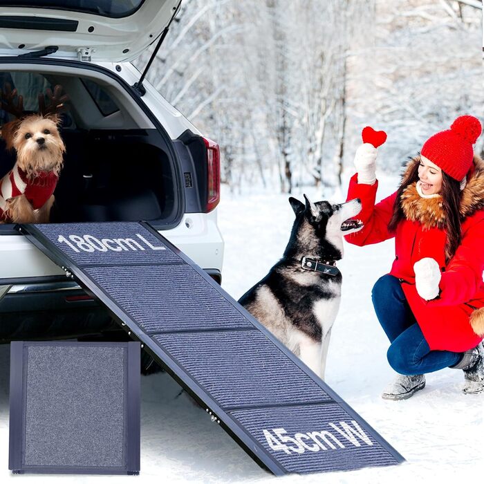 Східці для собак у автомобіль Meulbaty: 180 см x 51 см, складані, антиковзні, для собак до 113 кг