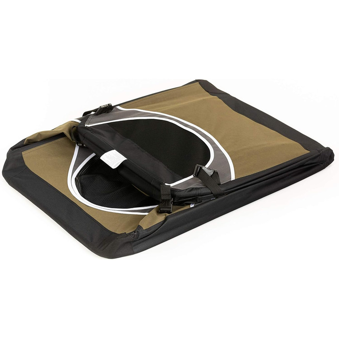 Транспортна переноска для собак 82x59x59 см, складана, CoolPet Box (оливковий)