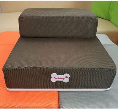 Сходинки для собак Левоберг: зручні сходи для маленьких собак та котів, підійдуть для ліжка (колір кавовий)