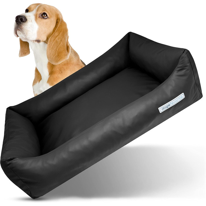 Крісло-лежанка для собак, миється, чорне, розмір M, 100 x 75 см