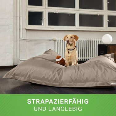 Ліжко для собак середніх та великих порід 140x180 см: подушка, килимок, місце для сну, ліжко для тварин, диван для собак, ліжко для сну, матрац для собак. Бежевий колір.