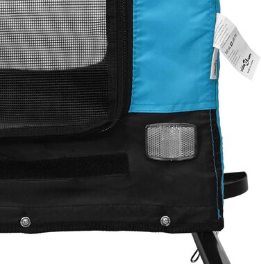 Фарм-причіп для велосипеда Gecheer, чорний, з оксфордської тканини, вантажопідйомність, для собак