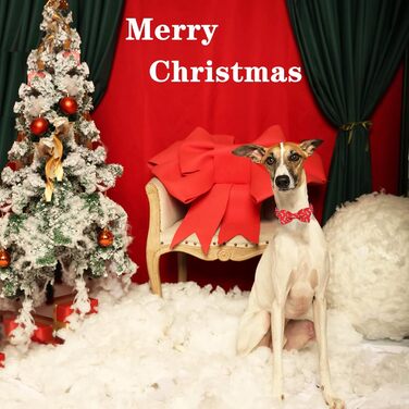 Нашийник для собак Unique Style з знімною метеликом, для малих, середніх та великих собак, регульований XXS-XL (S (1 шт), Олень на Різдво)