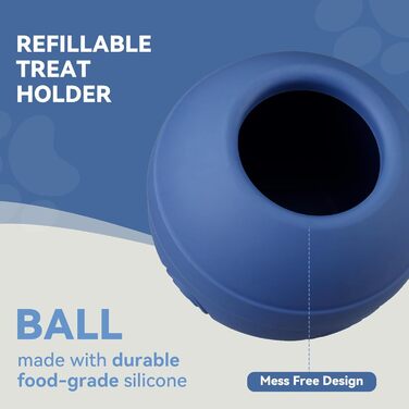 Інтерактивна іграшка-заспокійник для собак, з можливістю заповнення, для тривалої розваги, морозостійка, безпечна для здоров'я (блакитно-зелений)