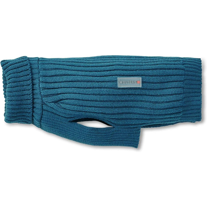 Вольтерс: Теплий трикотажний светр Ribsty для собак | Підходить для прохолодних днів | Розміри: 35 (33-35 см), 40 (38-40 см) | Колір: Petrol