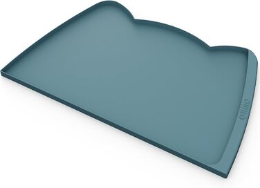 Підкладка під миску для собак та котів OHMO, 60x38 см, силіконова, неслизька, водовідштовхувальна, блакитна