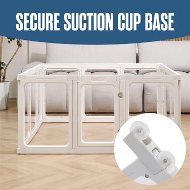 Акрилове переносне вольєр для собак Houseables - внутрішній вольєр, прозорі панелі, для цуценят та собак