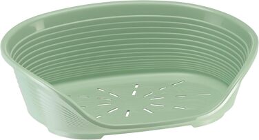 Крізь-ліжко для собак Ferplast Siesta Deluxe, велике, зелене, 84 x 55 x 28,5 см, пластикове, знімний кошик