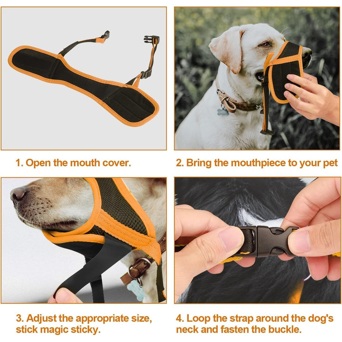 Майор для собак: нейлоновий, з сіткою, регульований, анти-drop, для Лабрадора, Шелті, Чихуахуа