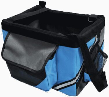 Фahrrad-Hundetasche DONGXIAO: Сумка-переноска для собак на велосипед, Oxford-Gewebe, 6 кг, чорна/синя