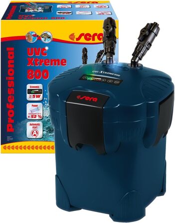 Зовнішній фільтр sera UVC-Xtreme 800 з UV-C лампою, електронне керування, для акваріумів до 800 л, енергоощадний