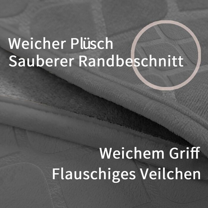 Водонепроникний килимок для собак, килимок для активного відпочинку на вулиці, миючий, для великих собак, плюшевий, ковдра для котів та м'який двосторонній чохол для дивану, сірий+бежевий (світло-сірий + темно-сірий, 152x203 см)