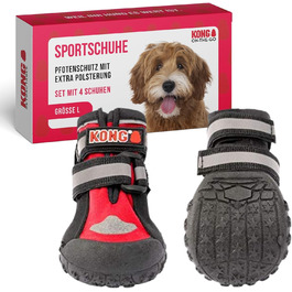 Чоботи для собак KONG, розмір L, 4 шт. - захист лап, комфорт, міцність, можливість прання