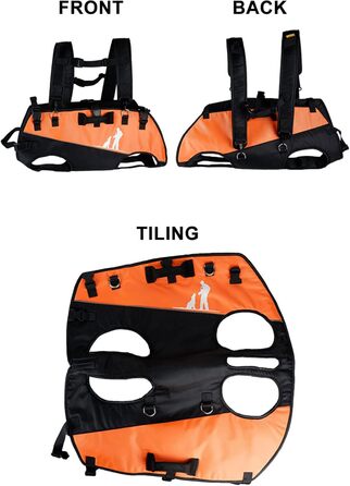 Рюкзак для собак L&Y Jewelry Hundetrage: переноска для собак вагою 15-40 кг, регульований, для собак з артритом та проблемами суглобів