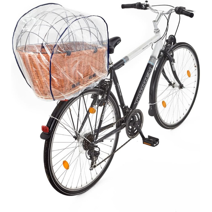 Захисний ковпак від дощу Tigana PVC для велосипедного кошика для собак XL та XXL