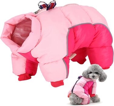 Зимовий теплий накидка для собак, легкий, вітронепроникний, костюм від снігу, одяг для собак на холодну погоду, для малих та середніх собак