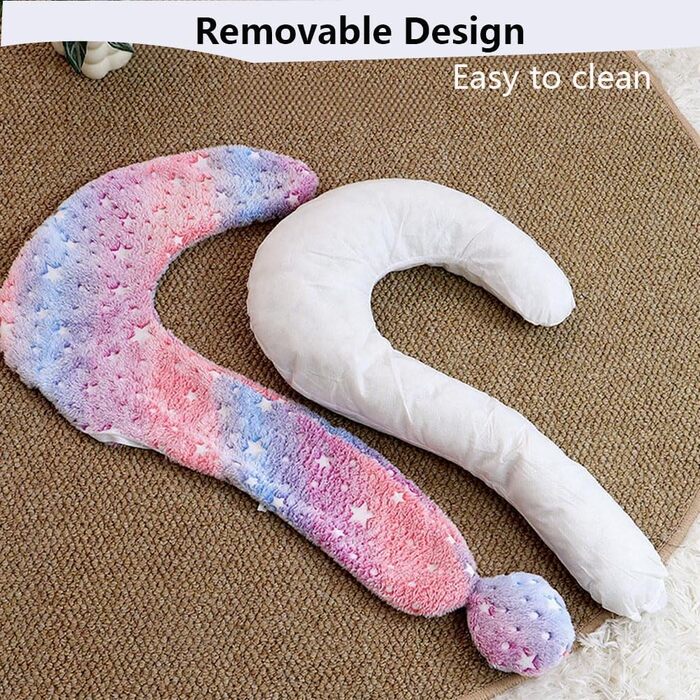 Подушка для собак CHULPET, велика, знімний чохол, світиться в темряві, м'яка підголовник для глибокого сну