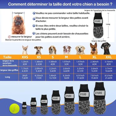 Чорні антиковзкі шкарпетки для собак (XXL) - захист лап від слизькості на твердих підлогах