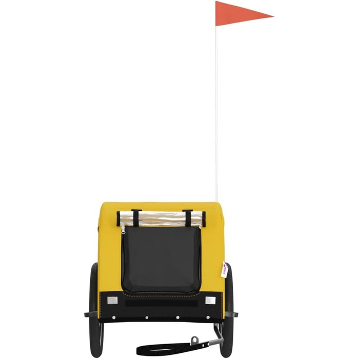 Причіп для велосипеда для собак Жовто-чорний, Oxford-тканина та залізо, LH10049