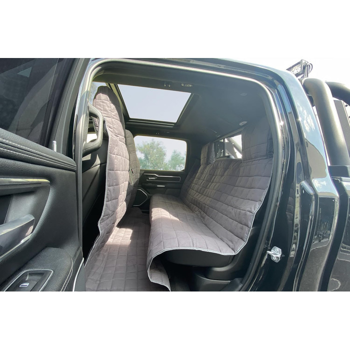 Tierlando® Автоковдра з бавовни XXL для пікапів та SUV, 240x170 см, сірий графіт