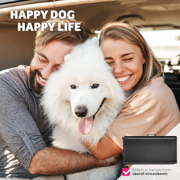 Рампа для собак tectake®: складана, протиковзна, до 90 кг, захист багажника авто, для підйому на ліжко, диван, сходи