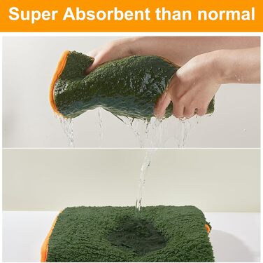 Рушник для собак Bienbee, XXL, швидковисихаючий, супер вбираючий, темно-зелений