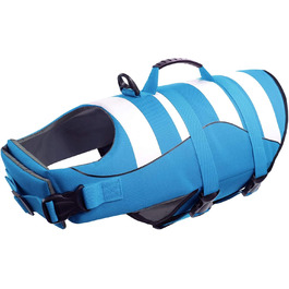 Жилет рятувальний для собак, блакитний XXL, регульований, для малих, середніх та великих собак