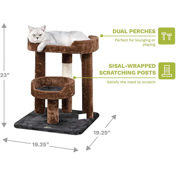 Котячий ігровий комплекс Go Pet Club F3019, багаторівневий дряпак, будиночок для котів, меблі для домашніх тварин