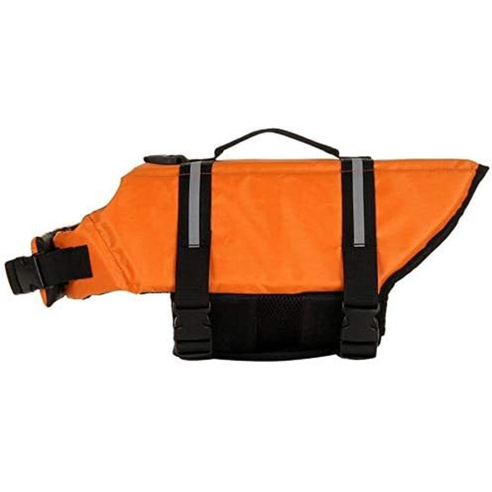 Жилет для плавання для собак - безпечний жилет-мандель для цуценят та великих собак (Помаранчевий, M)