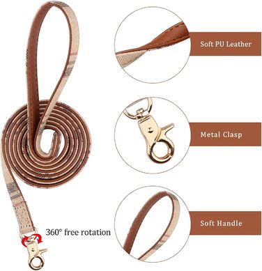 Нашийник для собак, цуценят та котів, комплект з 3 шт., з бантиком та дзвіночком, 9''-11.5'', Бежевий