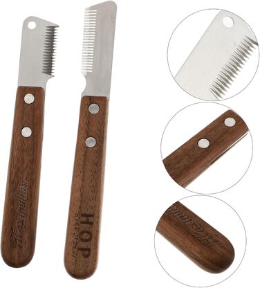 Дерев'яна щітка для грумінгу собак та котів BESPORTBLE - щітка для видалення ковтунів та догляду за шерстю