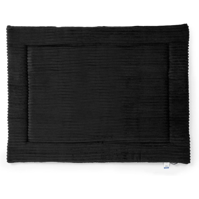 Килимок для собак великих порід Wallace & Jones Cardi, 130x90 см, чорний, з м'якої тканини, миється